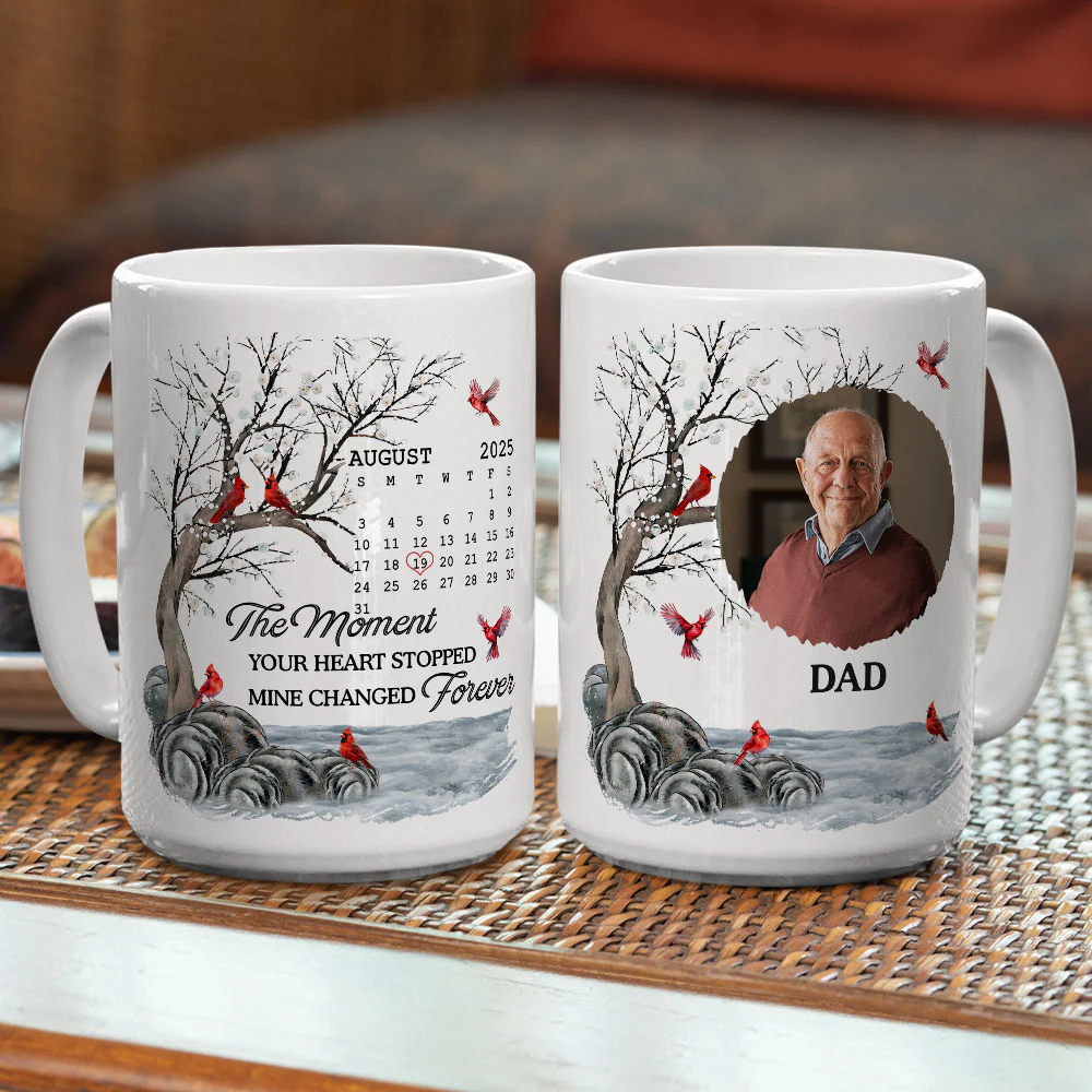 The Moment Your Heart Stopped - Personalized Custom Coffee Mug - Image 5