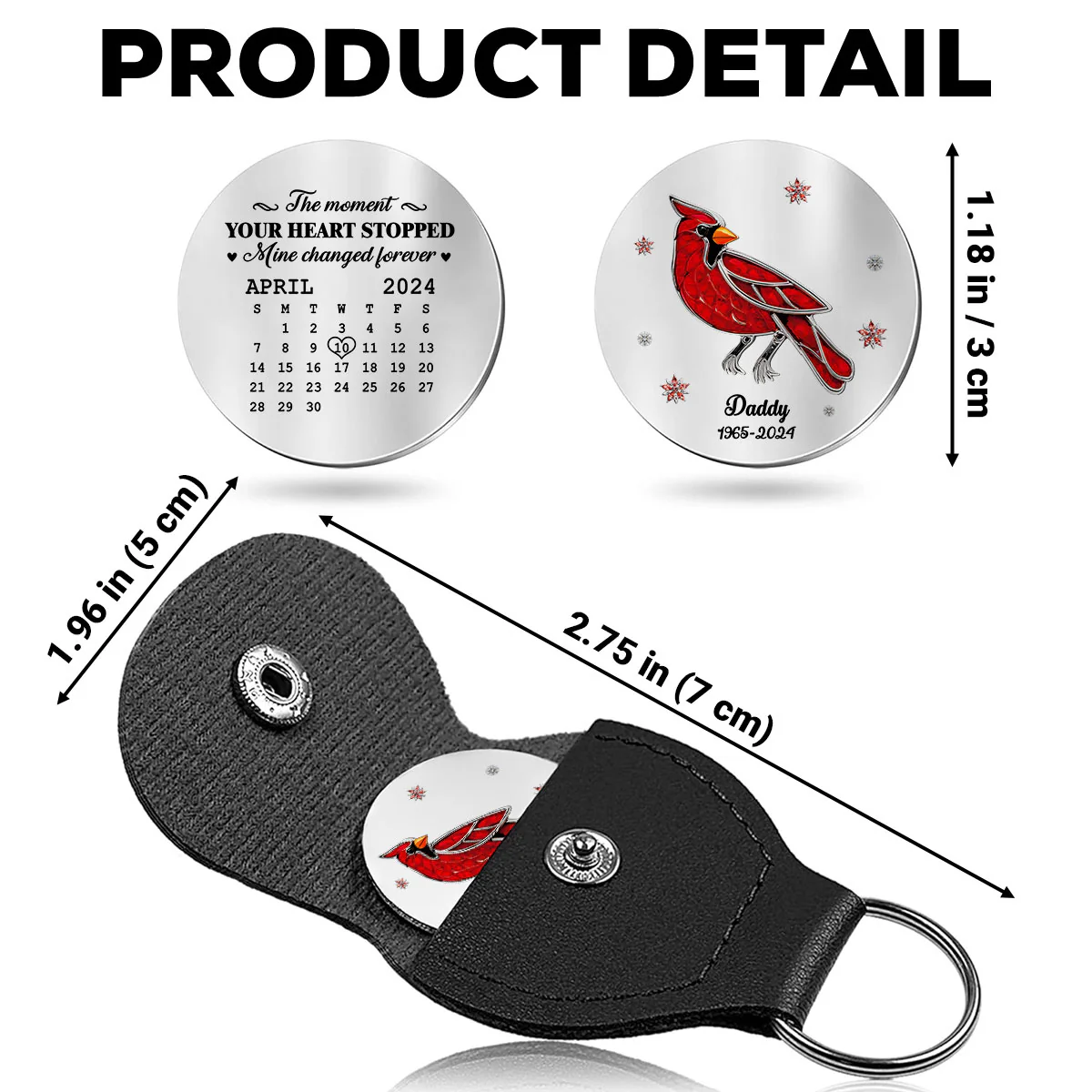 The Moment Your Heart Stopped - Personalized Custom Pocket Hug - Image 5