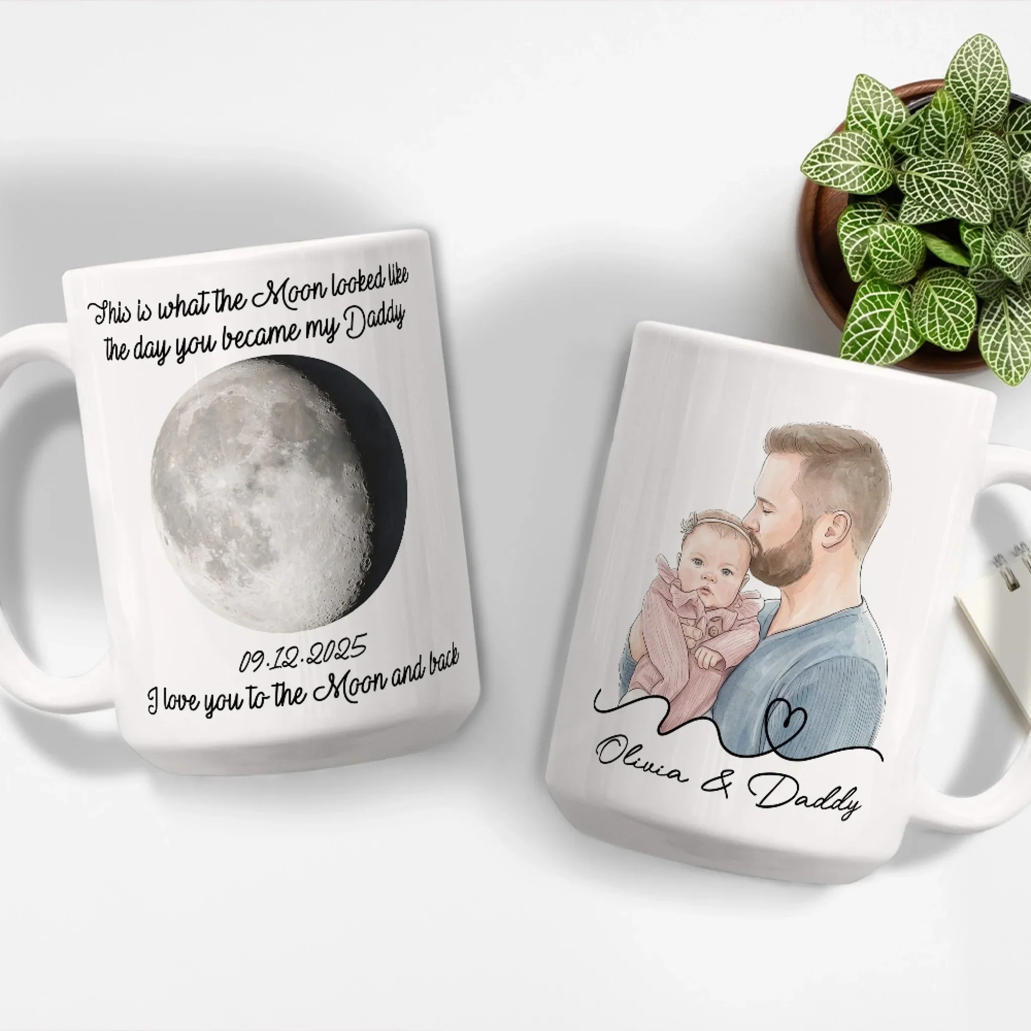 The Moon - Personalized Custom Coffee Mug - Image 5