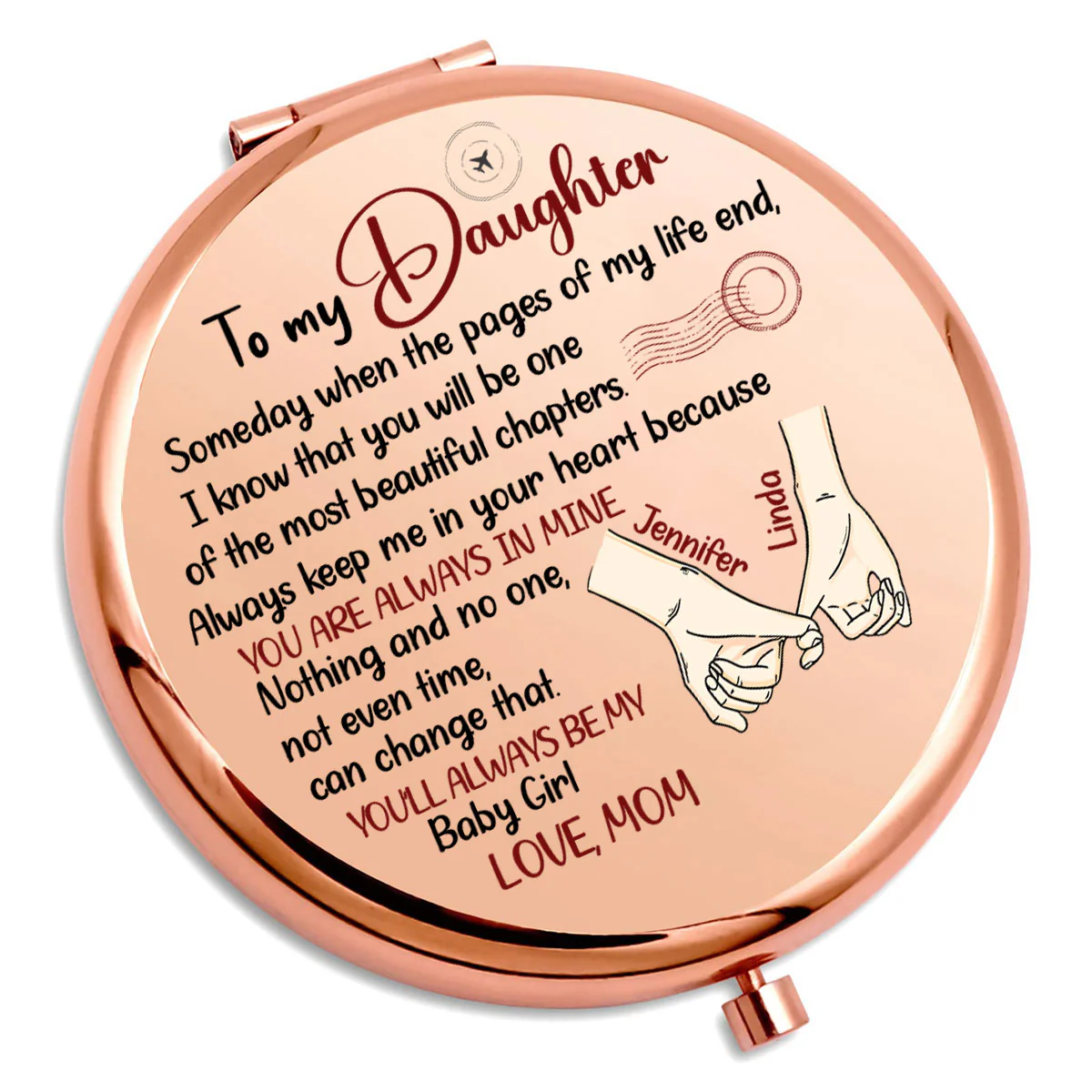The Most Beautiful Chapters - Personalized Custom Compact Mirror - Image 5