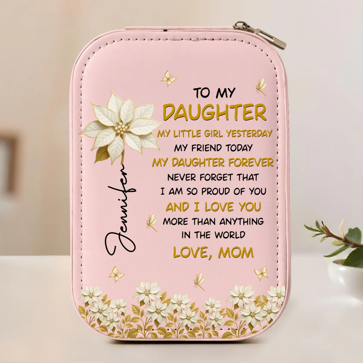 The Most Beautiful Chapters - Personalized Custom Jewelry Box With LED Mirror - Image 8