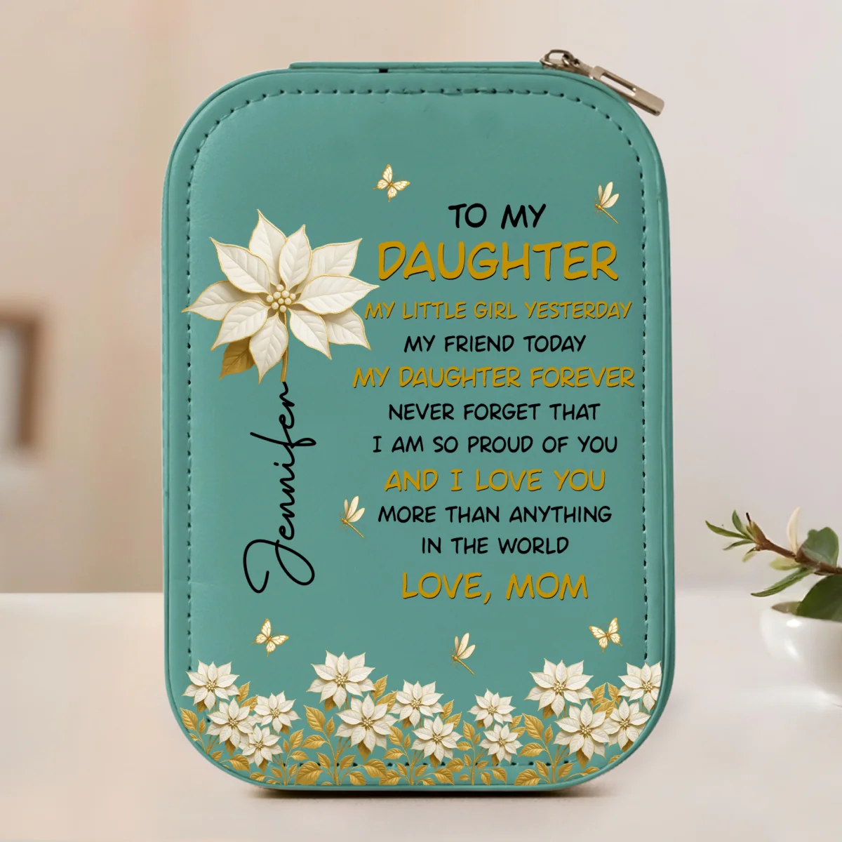 The Most Beautiful Chapters - Personalized Custom Jewelry Box With LED Mirror - Image 9