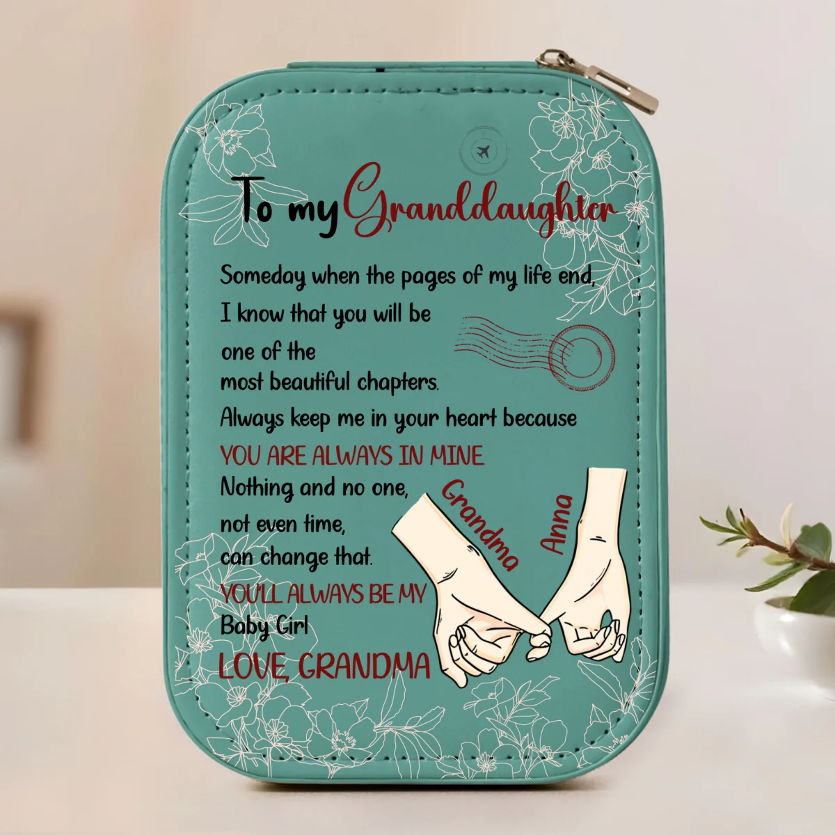 The Most Beautiful Chapters - Personalized Custom Jewelry Box With LED Mirror - Image 9