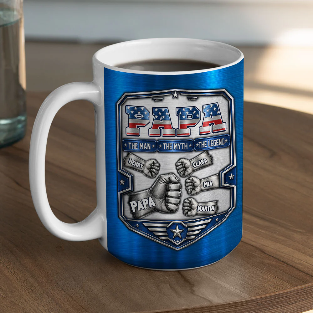 The Myth - Personalized Custom 3D Inflated Effect Mug - Image 5