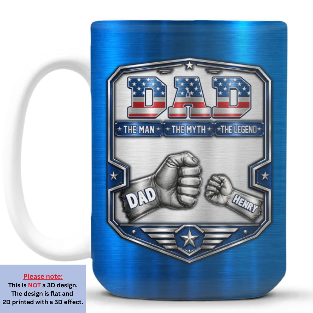 The Myth - Personalized Custom 3D Inflated Effect Mug - Image 8