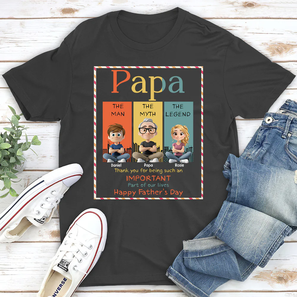 The Myth Who Raised Me - Personalized Custom Shirt - Image 2