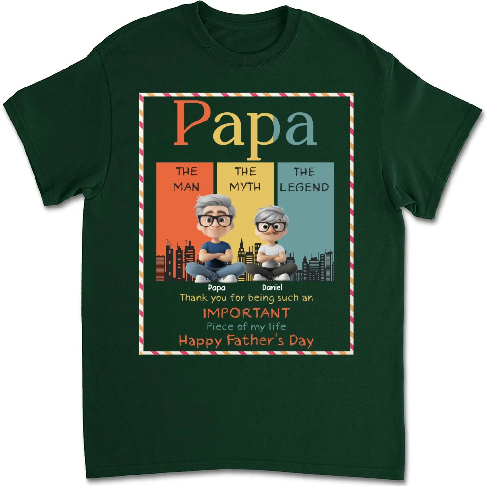 The Myth Who Raised Me - Personalized Custom Shirt - Image 8