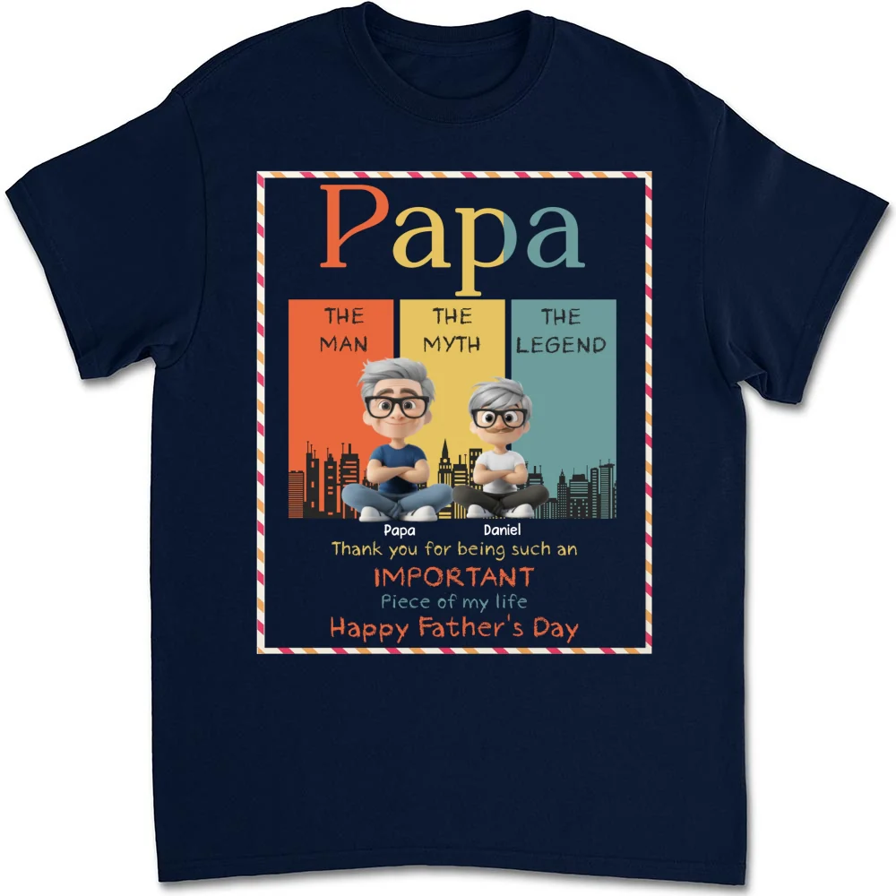 The Myth Who Raised Me - Personalized Custom Shirt - Image 9