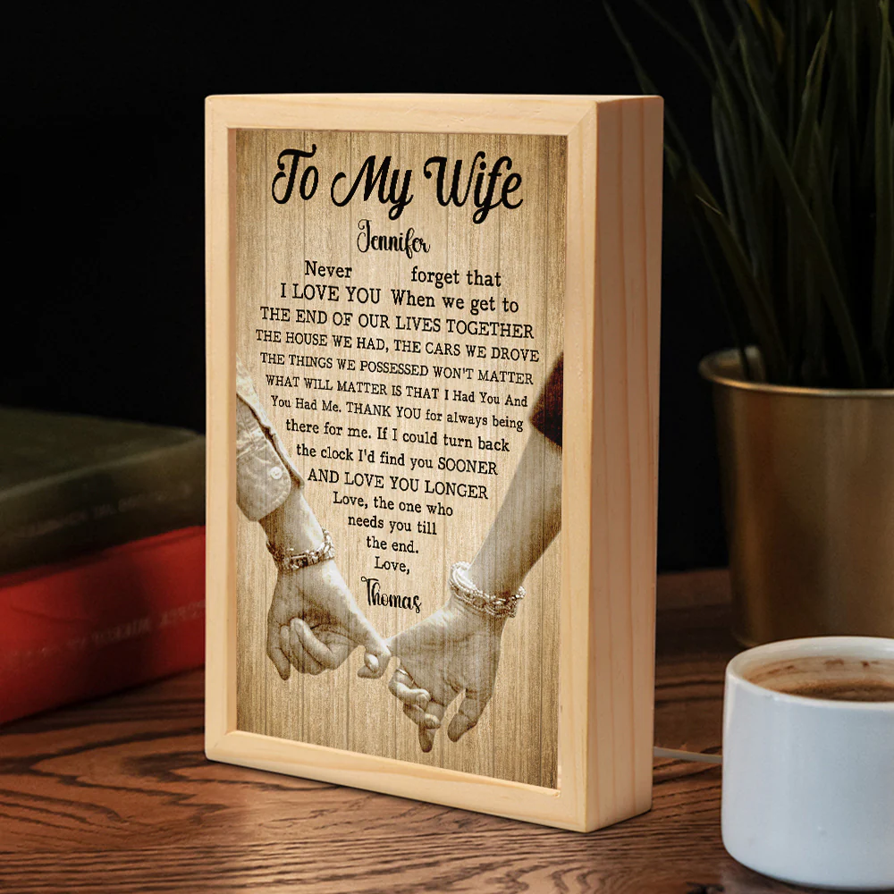 The One Who Needs You Till The End - Personalized Custom Frame Light Box - Image 2