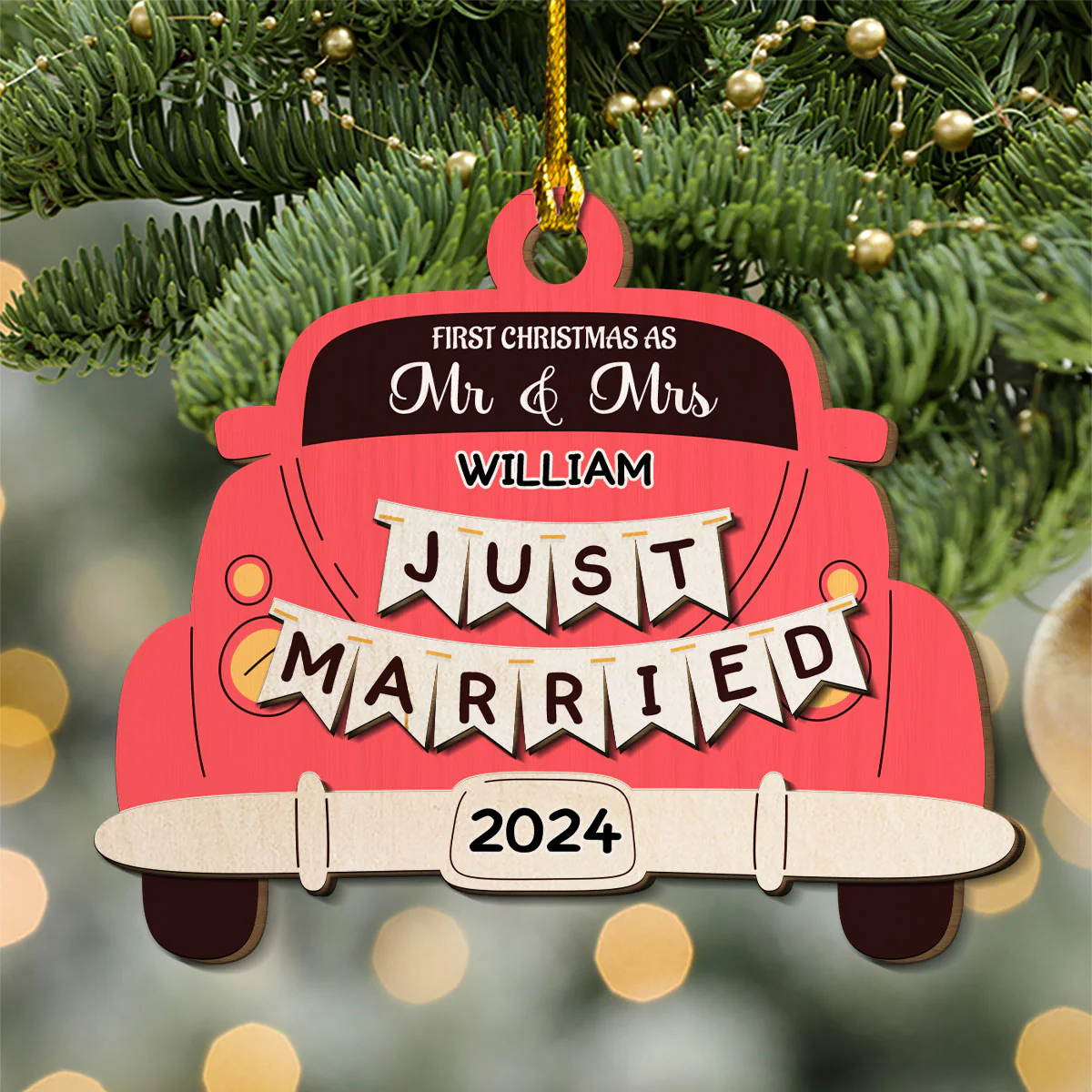 The Only Gift I Want This Year Is Your - Personalized Custom Freeshape 2-Layered Wood Ornament - Image 10