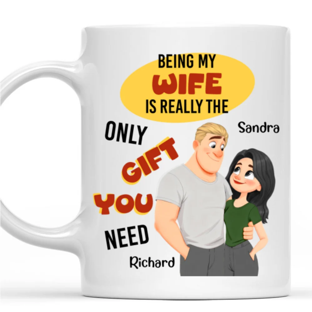 The Only Me You Need - Personalized Custom Coffee Mug - Image 7