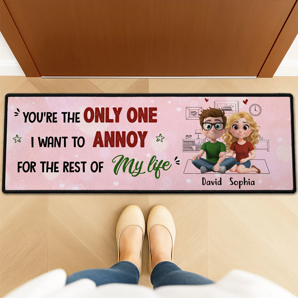 The Only One I Love To Annoy - Personalized Custom Runner Rug - Image 3