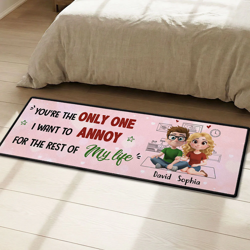The Only One I Love To Annoy - Personalized Custom Runner Rug - Image 7