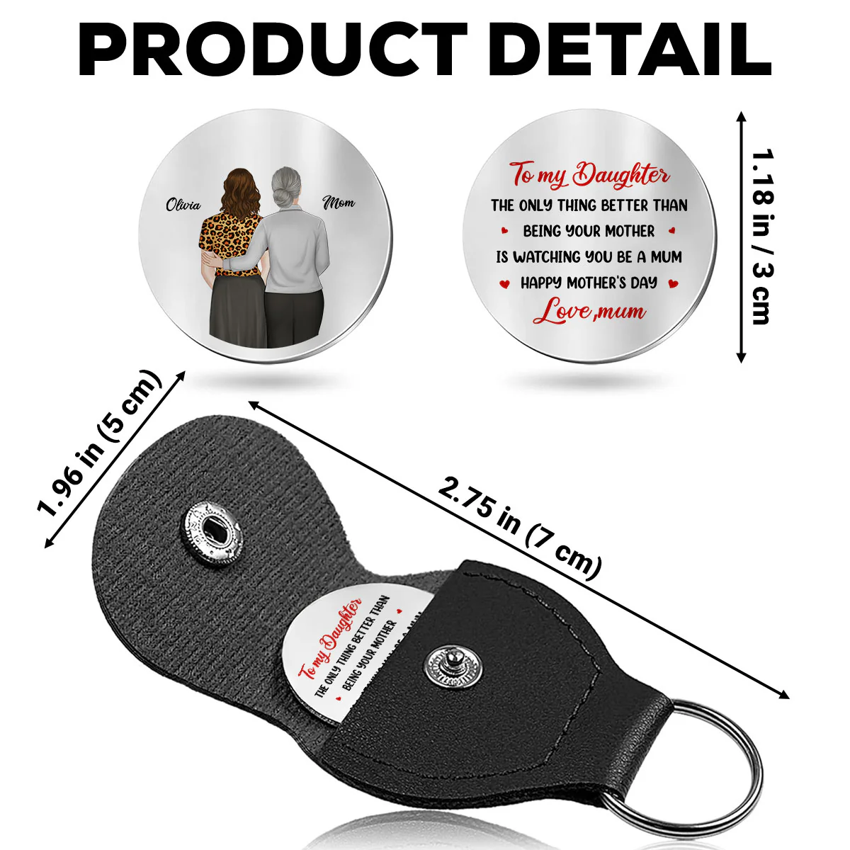 The Only Thing Better - Personalized Custom Pocket Hug - Image 5