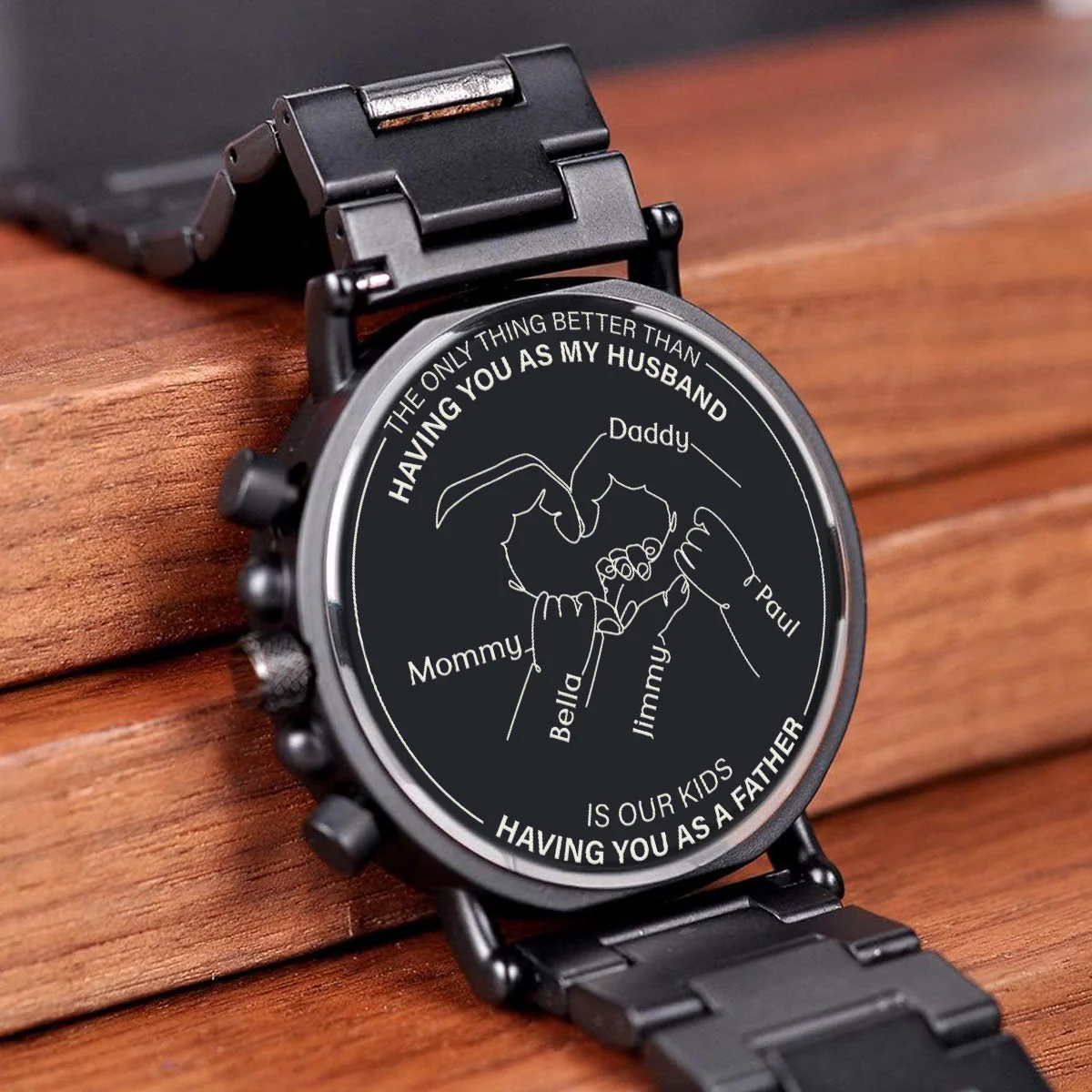 The Only Thing Better Than Having You - Personalized Engraved Wooden Watches GQ026 - Image 3