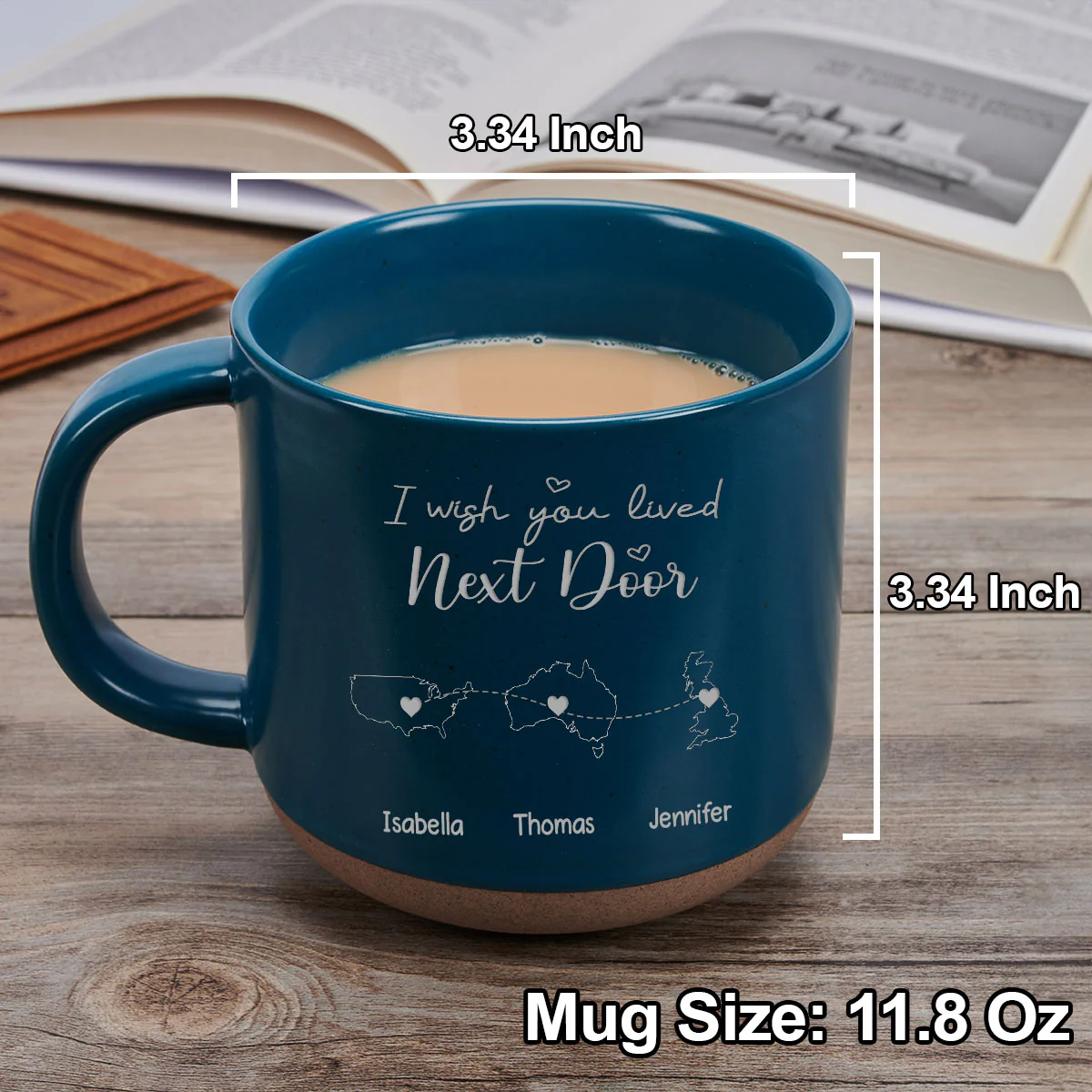 The Only Way To Have A Friend Is To Be One International - Personalized Custom Pottery Mug - Image 5