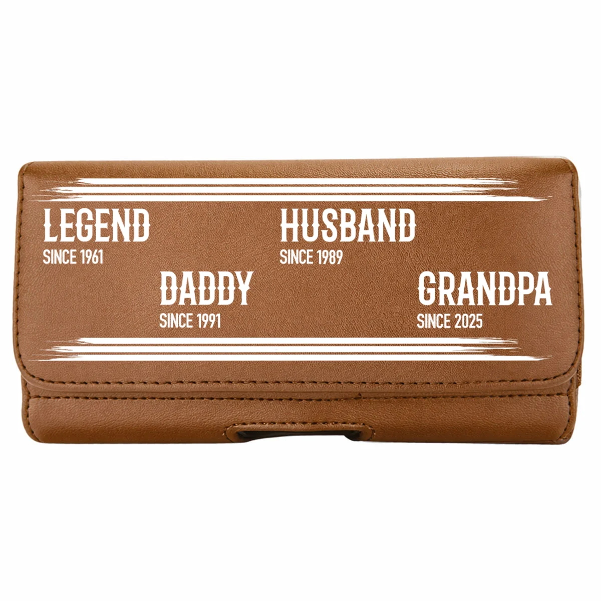 The Original Legend - Personalized Custom Leather Phone And Card Holster - Image 9