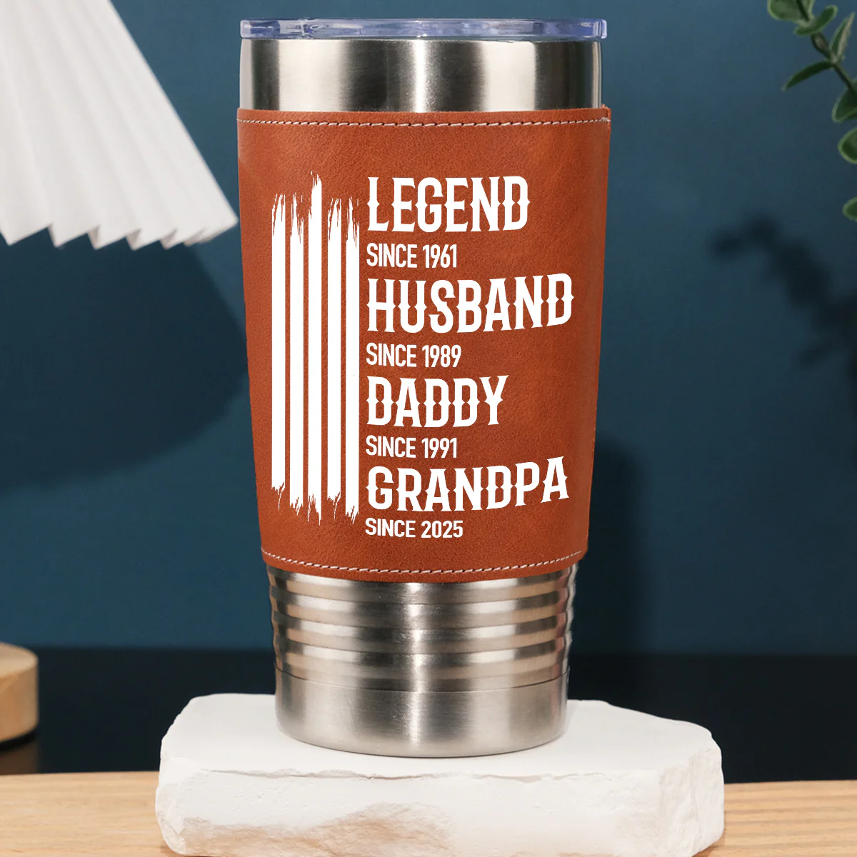 The Original Legend - Personalized Custom Leather Tumbler