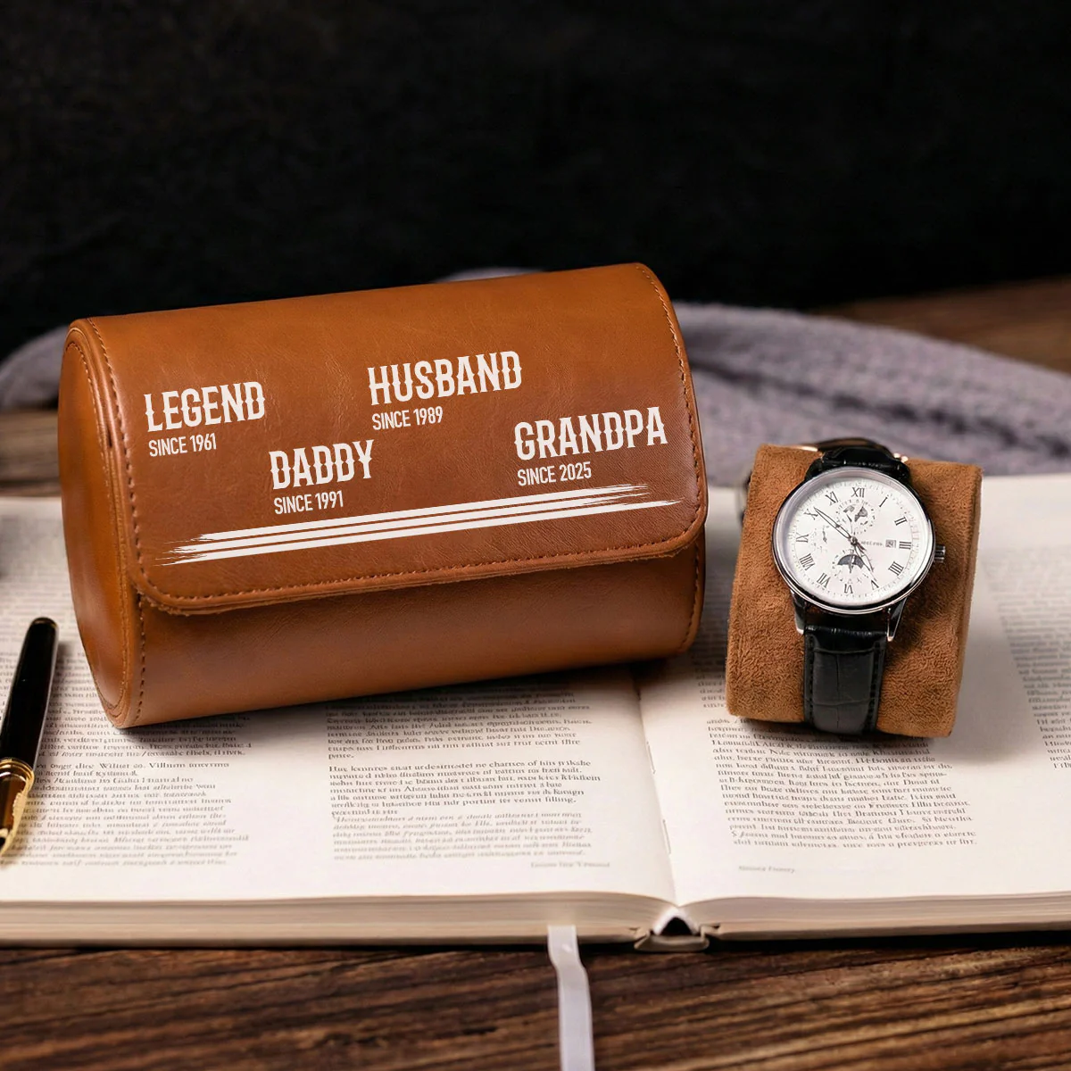 The Original Legend - Personalized Custom Leather Watch Case - Image 3