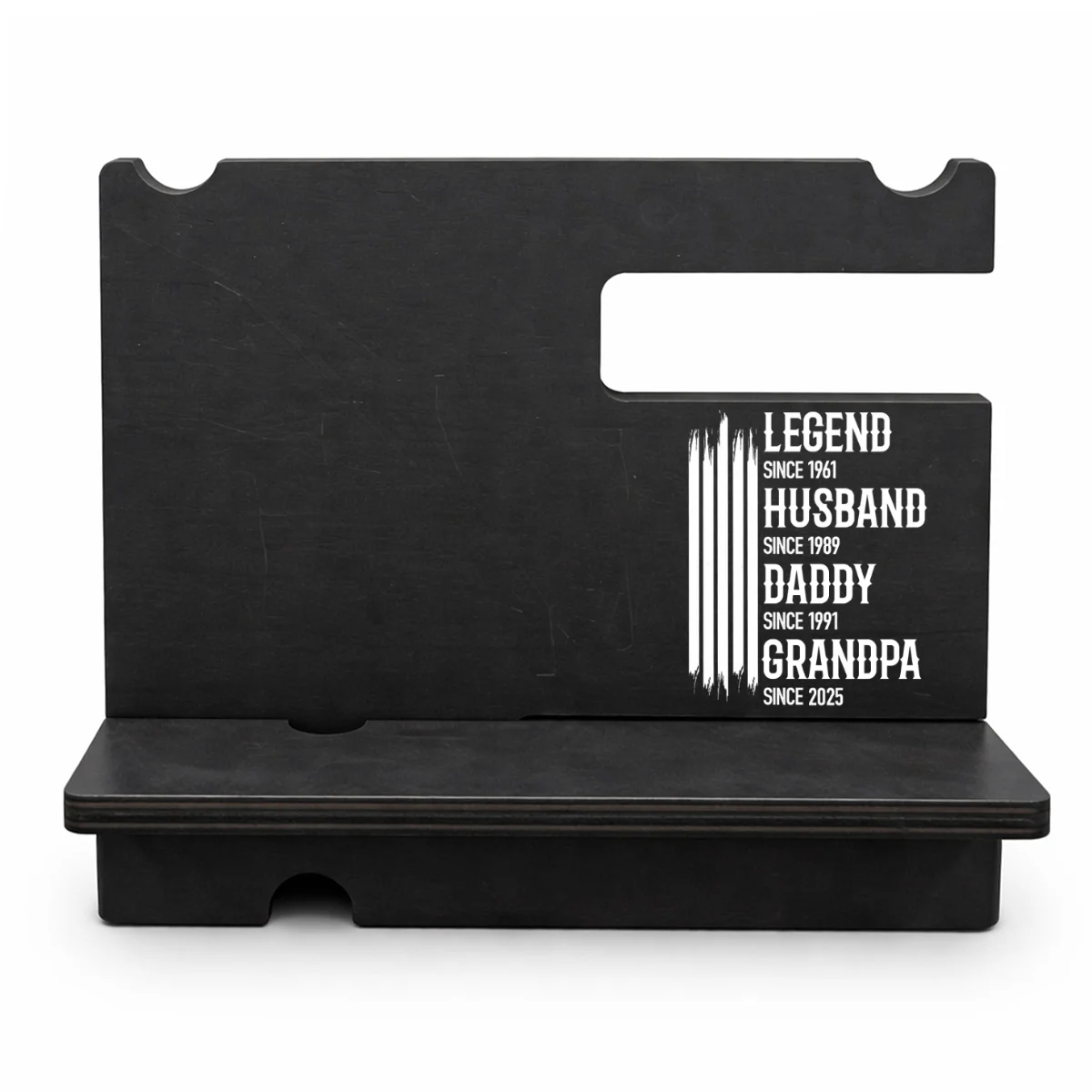 The Original Legend - Personalized Custom Wood Phone Docking Station - Image 8