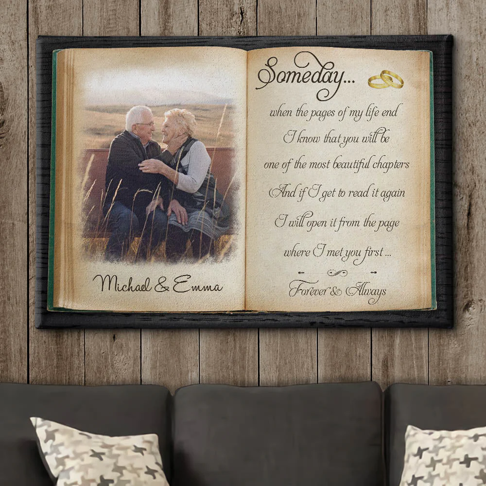 The Pages Of My Life - Personalized Custom Photo Canvas - Image 5