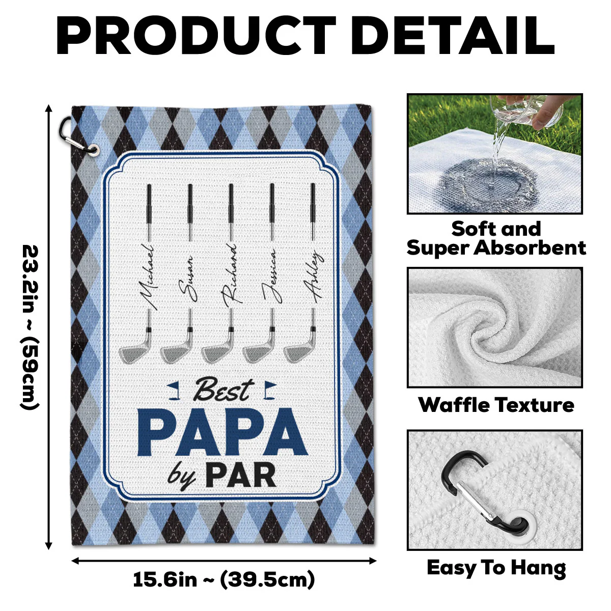 The Par Real High - Personalized Custom Golf Towel - Image 6