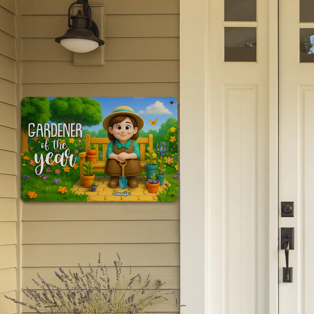 The Plant Whisperer - Personalized Custom Metal Sign - Image 4