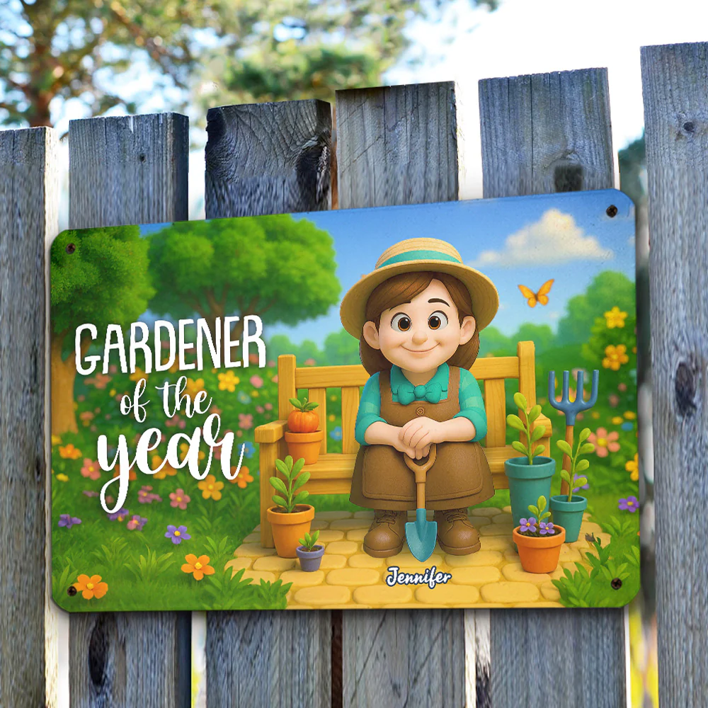 The Plant Whisperer - Personalized Custom Metal Sign - Image 5