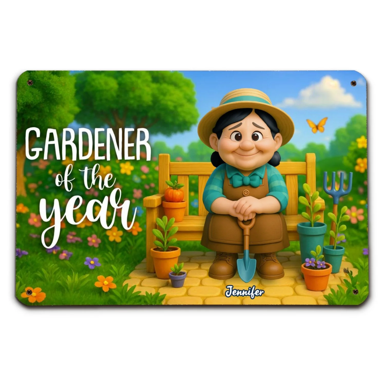 The Plant Whisperer - Personalized Custom Metal Sign - Image 7