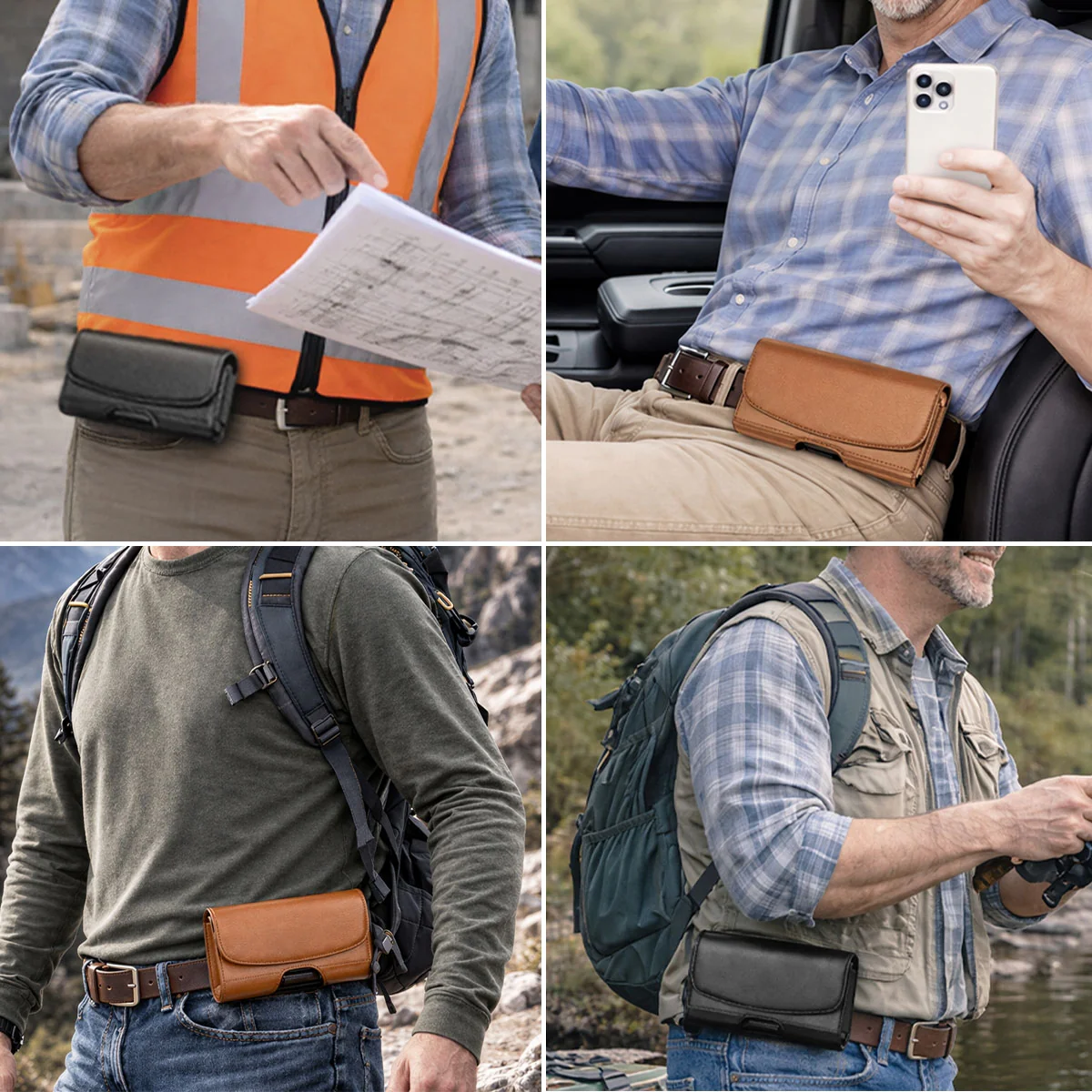The Power Of Love - Personalized Custom Leather Phone And Card Holster - Image 7