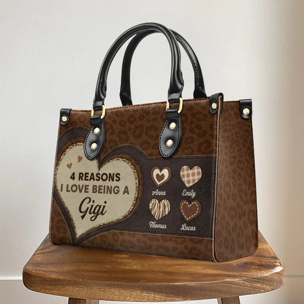 The Reason I Love - Personalized Custom Leather Bag - Image 3
