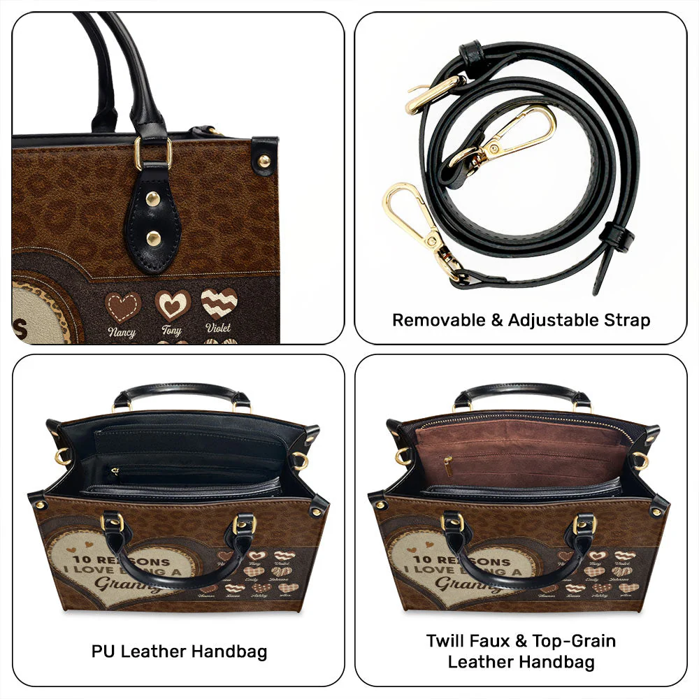 The Reason I Love - Personalized Custom Leather Bag - Image 8