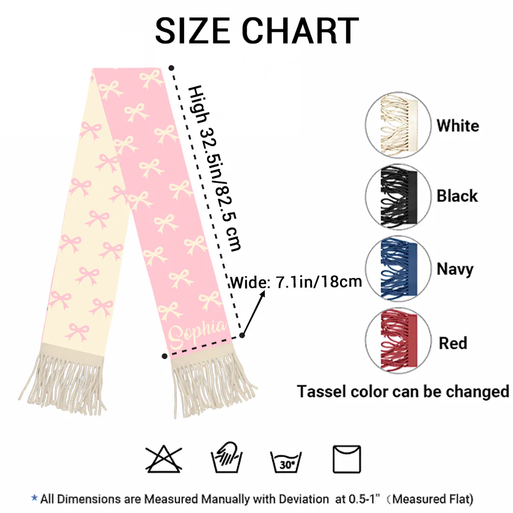 The Ribbon Era - Personalized Custom Scarf - Image 4