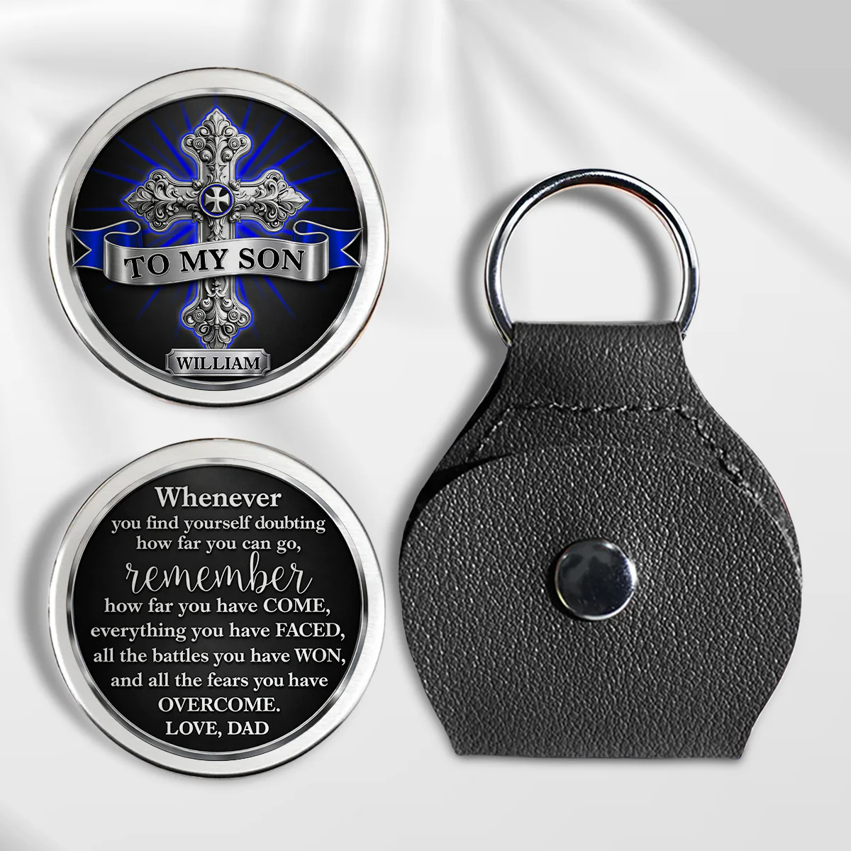 The Strongest Man - Personalized Custom 3D Effect Pocket Hug - Image 2
