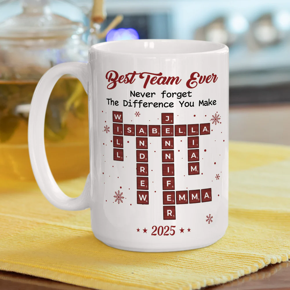 The Team That Shines Always - Personalized Custom Coffee Mug - Image 6