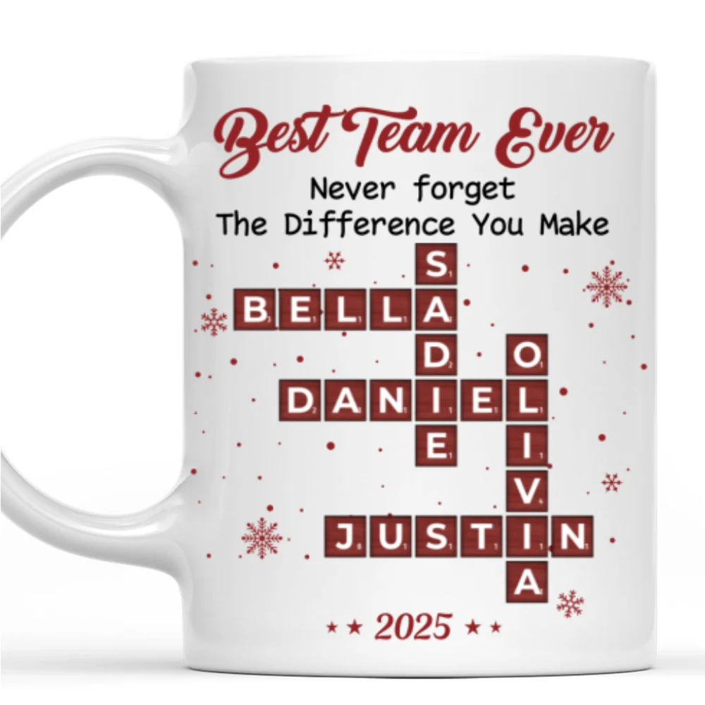 The Team That Shines Always - Personalized Custom Coffee Mug - Image 8