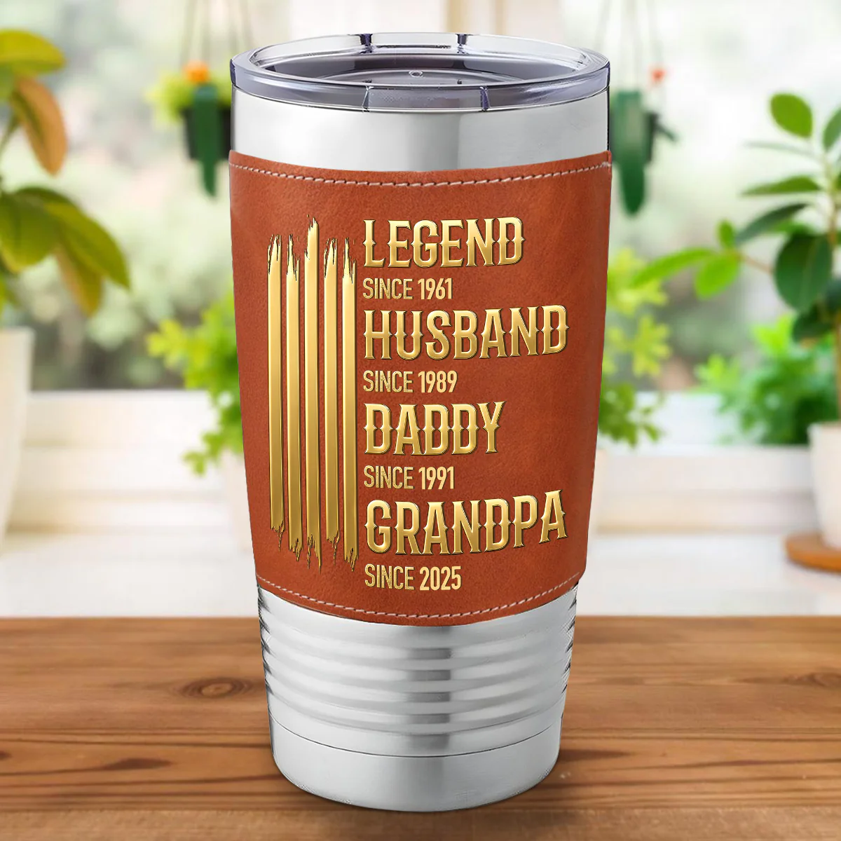 The Ultimate Legend - Personalized Custom Leather Tumbler - Image 4