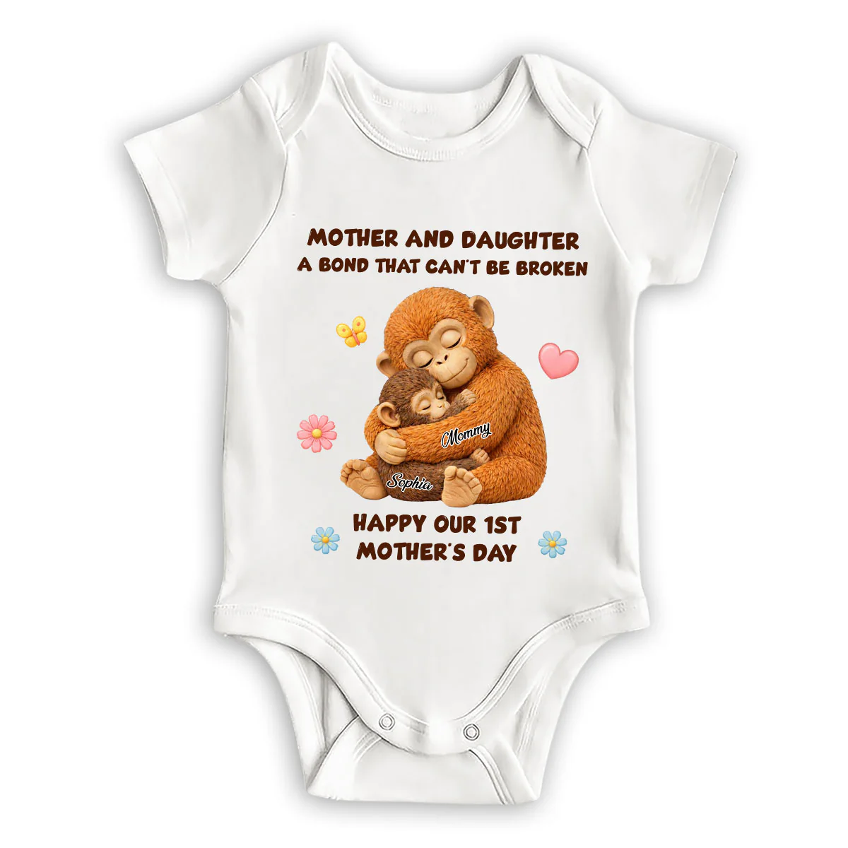 The Unbreakable Bond - Personalized Custom Baby Onesie