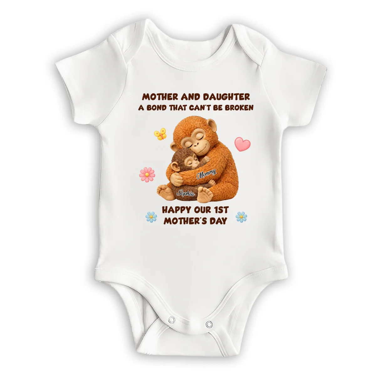 The Unbreakable Bond - Personalized Custom Baby Onesie - Image 6