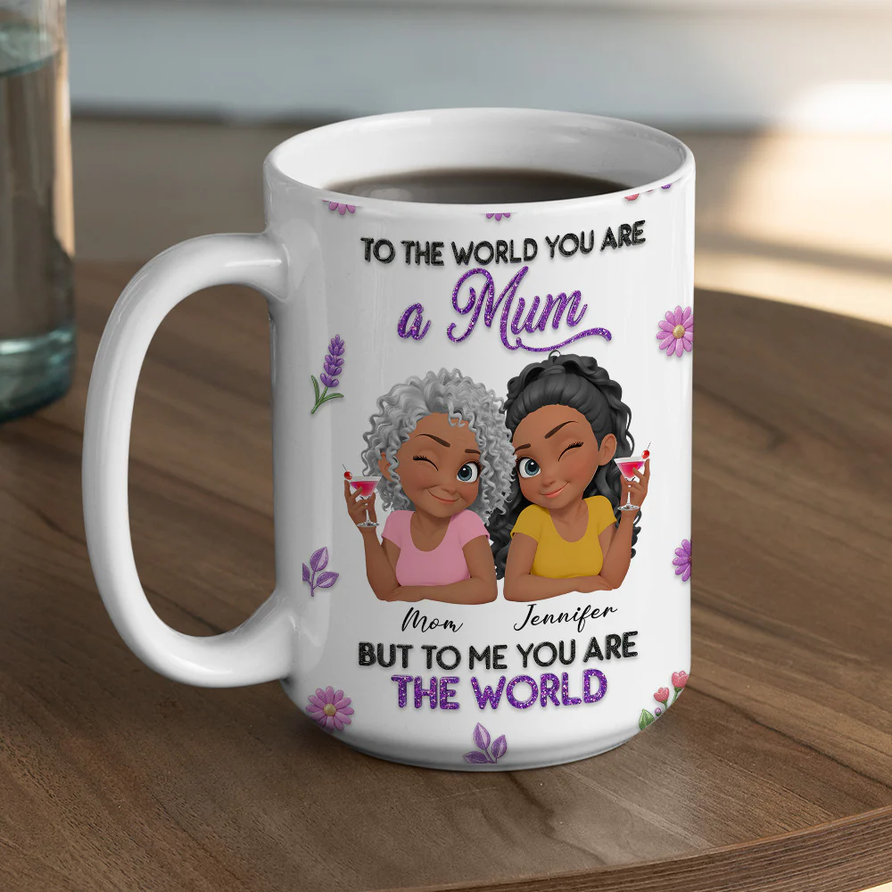 The World To Me - Personalized Custom 3D Effect Mug - Image 4