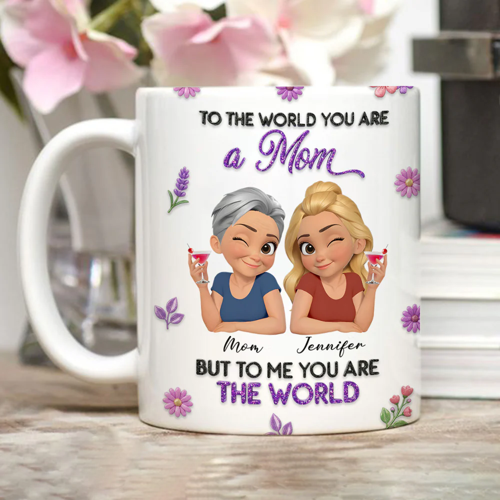 The World To Me - Personalized Custom 3D Effect Mug - Image 6