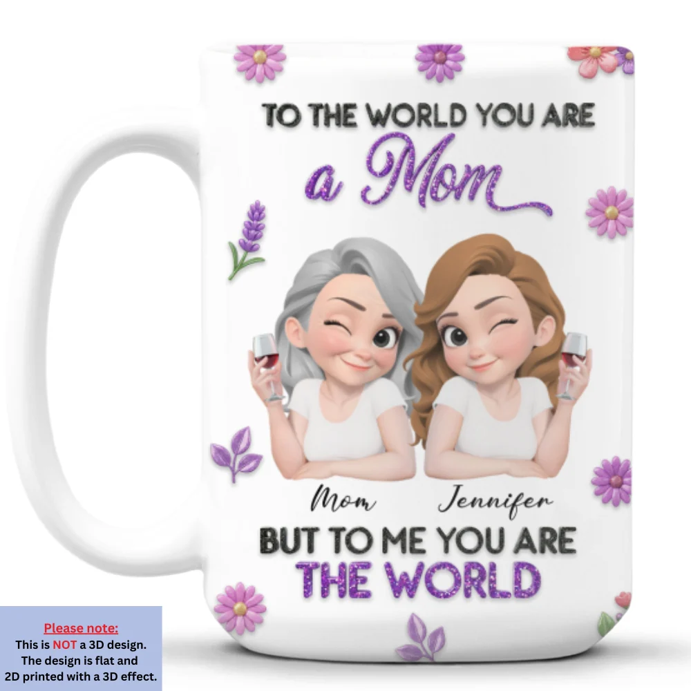 The World To Me - Personalized Custom 3D Effect Mug - Image 9