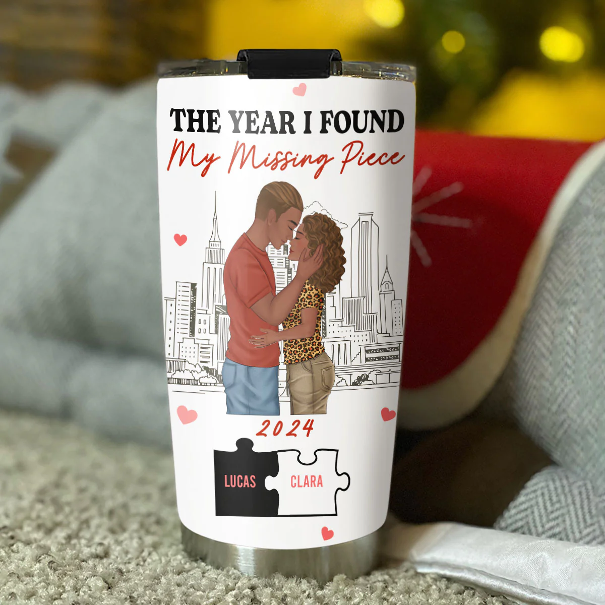 The Year I Found My Perfect Lover - Personalized Custom Tumbler - Image 4