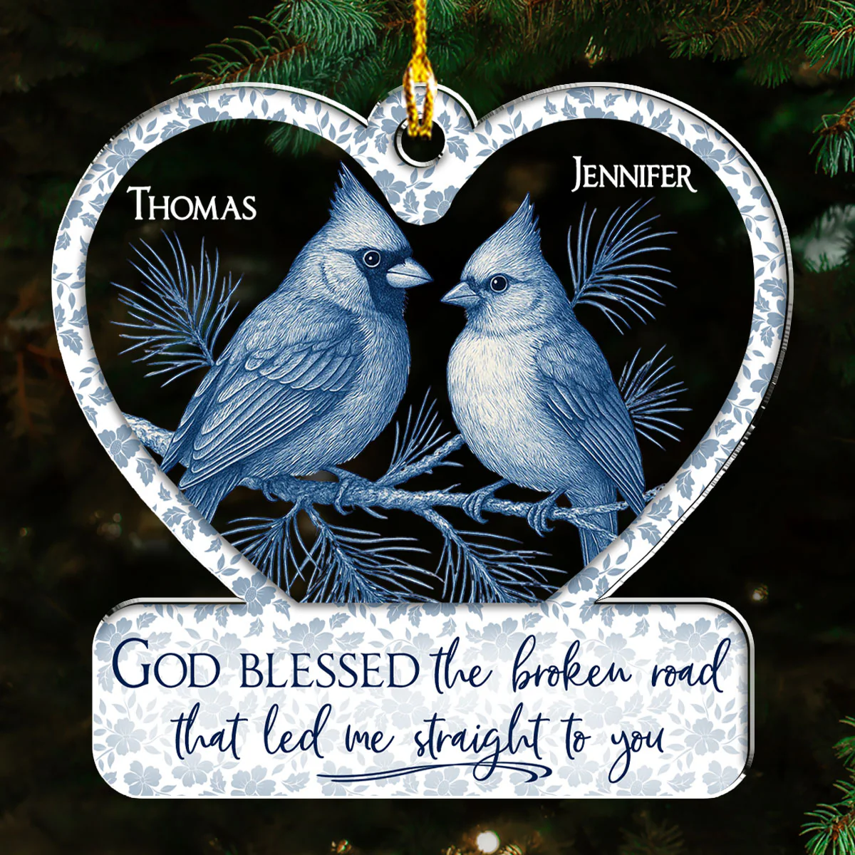 The Year We Became One - Personalized Custom Acrylic Ornament - Image 4
