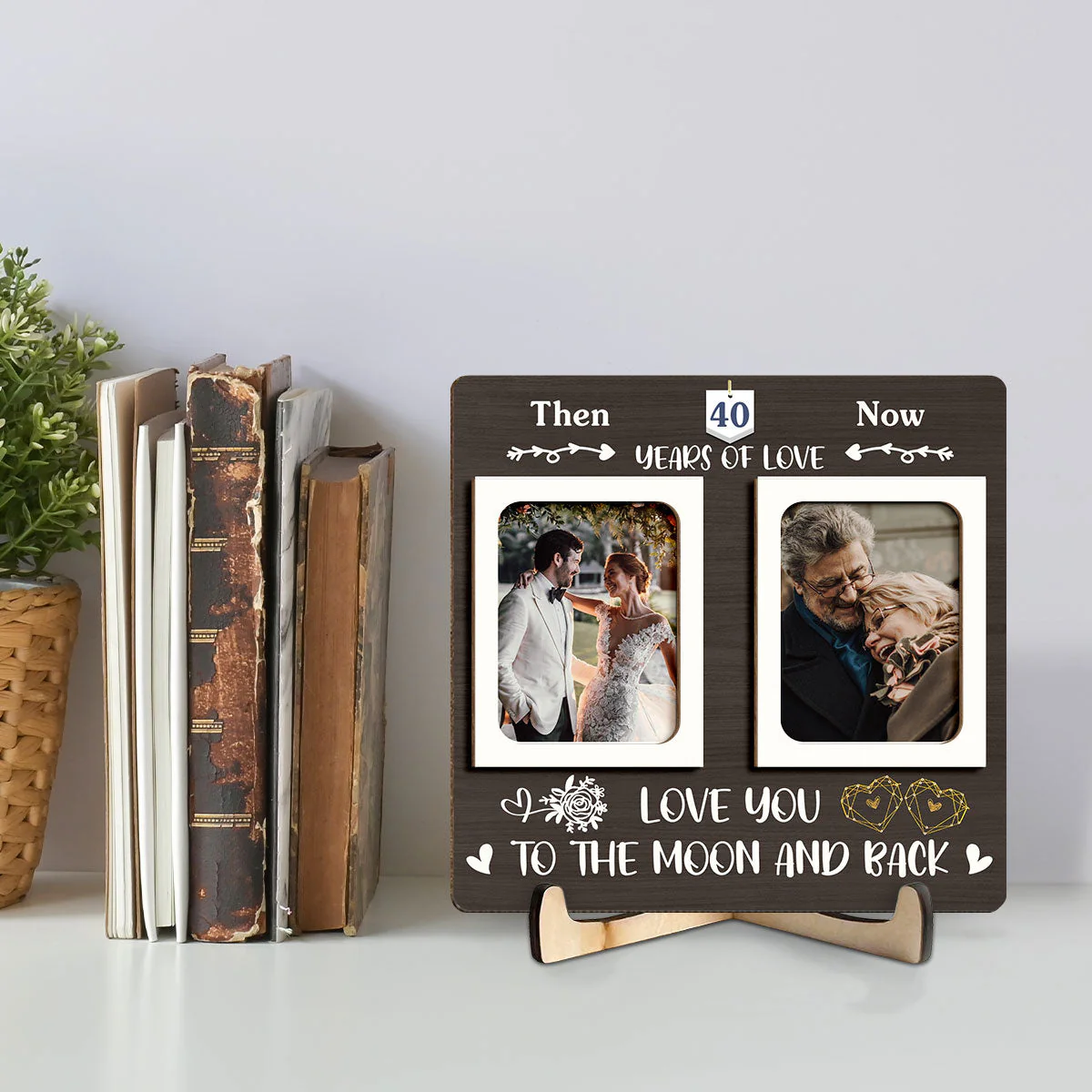 Then And Now - Personalized Custom Wooden Plaque - Image 7
