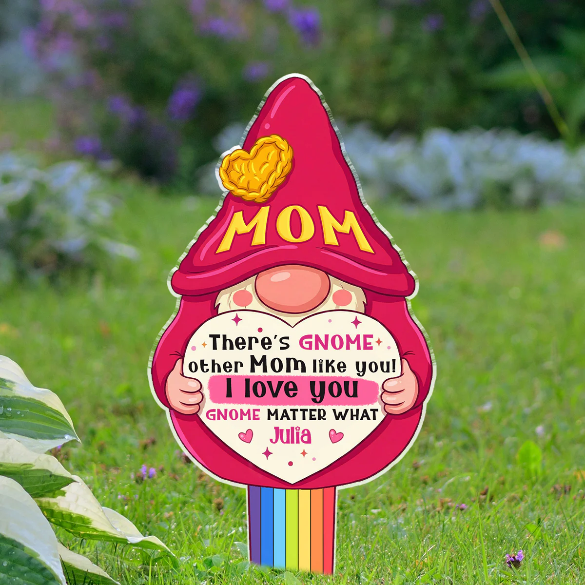 There Gnome Other Mom Like You - Personalized Custom Acrylic Garden Stake