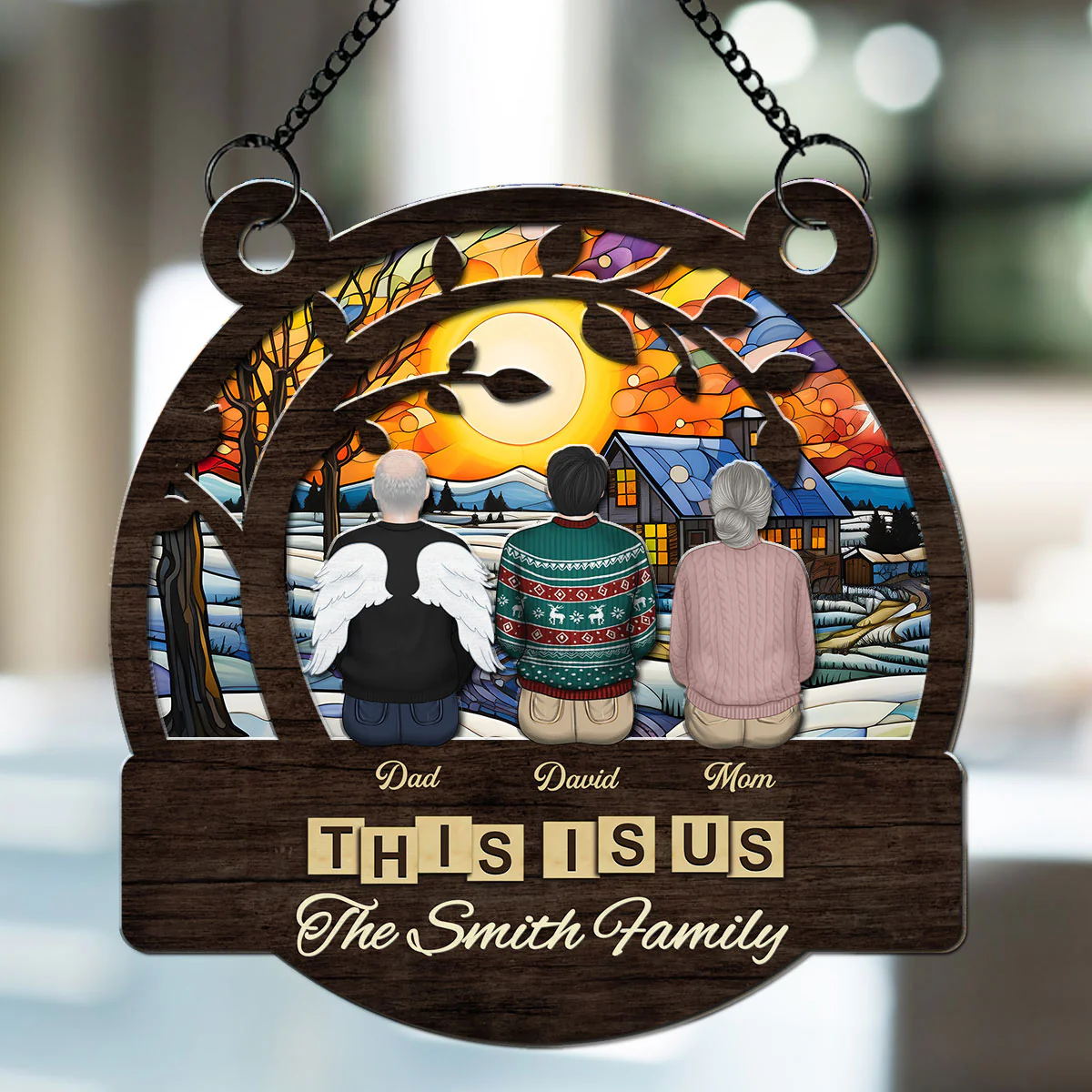 There Is No Place Like Home - Personalized Custom Suncatcher - Image 3