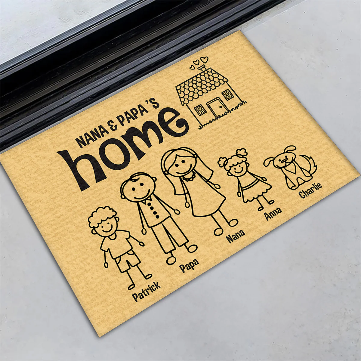 There Is No Place Like - Personalized Custom Doormat - Image 4