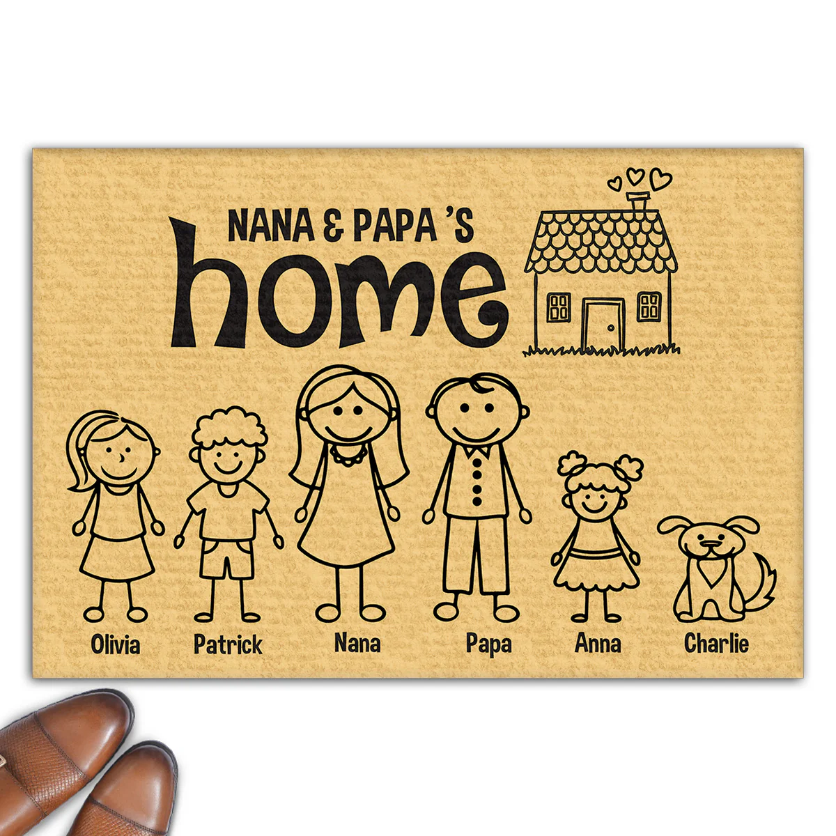 There Is No Place Like - Personalized Custom Doormat - Image 6