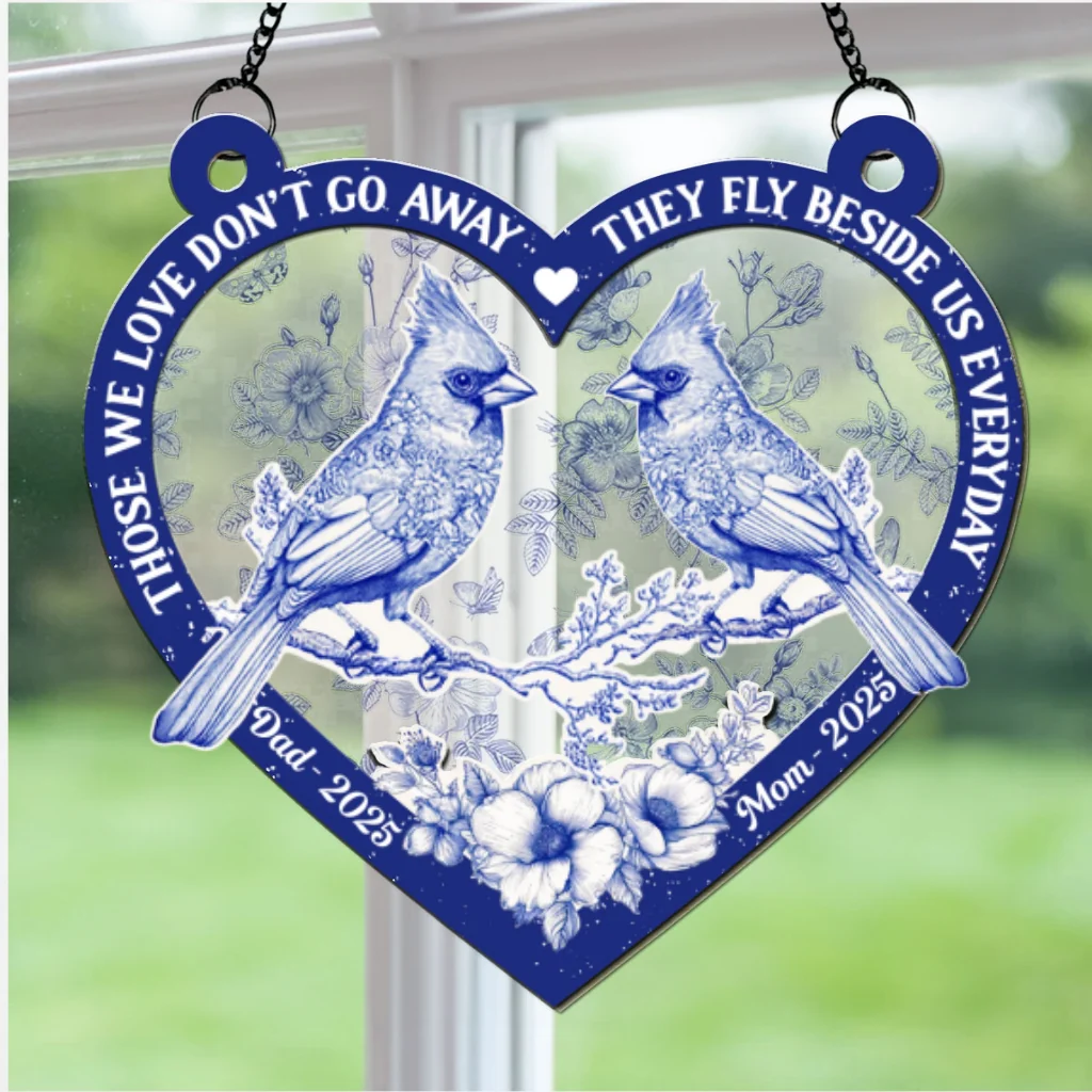 They Fly Beside Us Everyday - Personalized Custom Suncatcher - Image 6